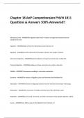  Chapter 18 AnP Comprehension PNVN 1811 Questions & Answers 100% Answered!!