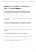  EDF6225 Exam 2 Prep Exam Questions And All Correct Answers.