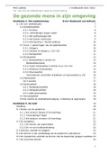 Samenvatting de gezonde mens in zijn omgeving volledig 2021-2022