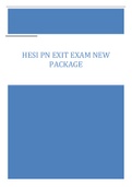 HESI PN EXIT EXAM NEW  PACKAGE