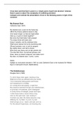 Unseen Poetry A* Essay- It has been said that Dyer’s poem is a ‘simple poem of grief and devotion’ whereas Dunn’s poem is about ‘the complexity of conflicting emotions’ Compare and contrast the presentation of love in the following poems in light of this 