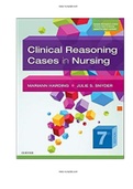 Clinical Reasoning Cases in Nursing 7th Edition by Harding Snyder Test Bank |Complete Guide A+|Instant Download.