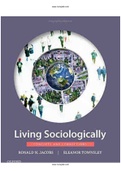 Living Sociologically 1st Edition Jacobs Test Bank