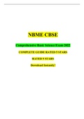 NBME CBSE (Comprehensive Basic Science Exam) 2022 COMPLETE GUIDE RATED 5 STARS
