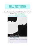Human Sexuality in a Changing World 10th Edition Rathus Test Bank