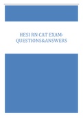 HESI RN CAT EXAMQUESTIONS&ANSWERS
