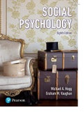 Samenvatting boek SG social Psychology Hogg & Vaughn 8th edition