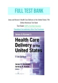 Jonas and Kovner's Health Care Delivery in the United States 11th Edition Knickman Test Bank