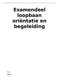 Uitwerking examen keuzedeel Loopbaan orientatie en begeleiding (brave minds) - niveau 3 en 4