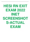 INET HESI RN EXIT EXAM V1 ACTUAL TEST SCREENSHOTS