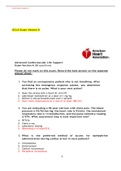 Advanced Cardiovascular Life Support Exam Version A 2021