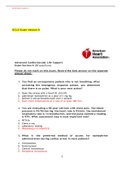 AHA ACLS Written Test (score100%, 2021/2022 best scores