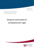 Samenvatting praktijk Onderste Extremiteit en Lumbopelvische Regio