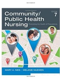 Test Bank for Community Public Health Nursing 7th Edition by Nies| ISBN 13: 9780323528948 |Complete Guide A+|Instant Download.