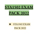 STA1502 EXAM PACK 2022