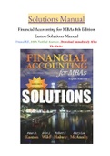 Financial Accounting for MBAs 8th Edition Easton Solutions Manual Download Immediately After The Order.