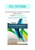 Lehnes Pharmacotherapeutics for Advanced Practice 2nd Edition Rosenthal Test Bank (1)