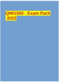 QMI1500 - Exam Pack 2022