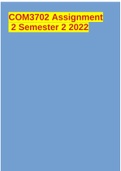 COM3702 Assignment 2 Semester 2 2022