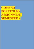 COM3702 PORTFOLIO ASSIGNMENT SEMESTER 2