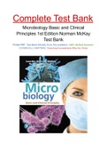 Microbiology Basic and Clinical Principles 1st Edition Norman McKay Test Bank