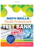 Evolve Math Skills for Health Professionals 2nd Edition Hickey Test Bank