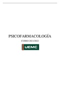 Apuntes Psicofarmacologia Master UEMC psicologia