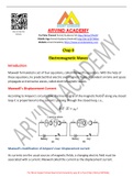 Class notes Physics ELECTROMAGNETIC WAVES