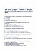 Test Bank Chapter 5 On APUSH Brinkley Questions And Correct Answers Verified 100%.