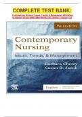 COMPLETE TEST BANK:  Contemporary Nursing: Issues, Trends, & Management 9th Edition by Barbara Cherry DNSc MBA RN NEA-BC (Author), chapter 1-28