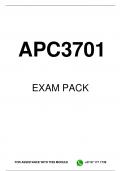 APC3701 EXAM PACK 2024