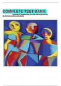 COMPLETE TEST BANK: Essentials Of Understanding Abnormal Behavior 3rd Edition By David Sue (Author)Latest Update.