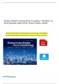 Complete Solution manual for Intermediate Accounting 11th Edition by David spiceland, Mark Nelson, Wayne Thomas Jennifer. ALL CHAPTERS COVERED WITH THEIR ANSWERS