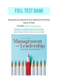 Management and Leadership for Nurse Administrators 8th Edition Roussel Test Bank