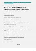 HEAL132 Module 4 Flashcards: Musculoskeletal System Study Guide