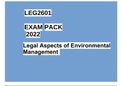 LEG2601 - Legal Aspects Of Environmental Management