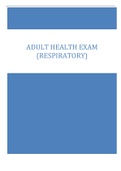 ADULT HEALTH EXAM  (RESPIRATORY