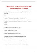 Mathnasium Job Assessment Exam With Complete Solution A+ Graded