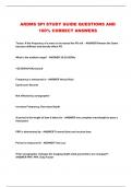 ARDMS SPI STUDY GUIDE QUESTIONS AND 100% CORRECT ANSWERS