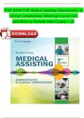 TEST BANK FOR Medical Assisting Administrative & Clinical Competencies (MindTap Course List) 9thEdition by Michelle Blesi Chapter 1-58 Complete and Verified ISBN:9780357502815 Newest Version Instant Pdf Download