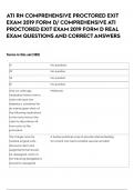 ATI RN COMPREHENSIVE PROCTORED EXIT EXAM 2019 FORM D/ COMPREHENSIVE ATI PROCTORED EXIT EXAM 2019 FORM D REAL EXAM QUESTIONS AND CORRECT ANSWERS