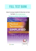 Medical Terminology Simplified 6th Edition Gylys Test Bank