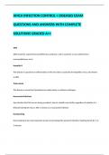 AMCA INFECTION CONTROL + DISEASES EXAM QUESTIONS AND ANSWERS WITH COMPLETE SOLUTIONS GRADED A++