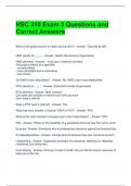 HSC 310 Exam 3 Questions and Correct Answers 