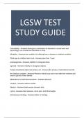 LGSW TEST STUDY GUIDE