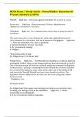 BUSA Exam 1 Study Guide - Perry Binder: Questions & Precise Answers (100%)