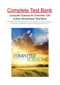 Computer Science An Overview 12th Edition Brookshear Test Bank