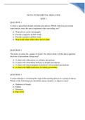 NR 224 FUNDAMENTAL SKILLS ONE QUIZ 1 GRADED A PLUS