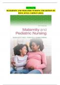 Maternity and Pediatric Nursing 5TH Edition by Ricci, Kyle, carman||Complete Guide