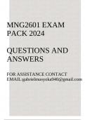 MNG2601 Exam pack 2024(General Management)